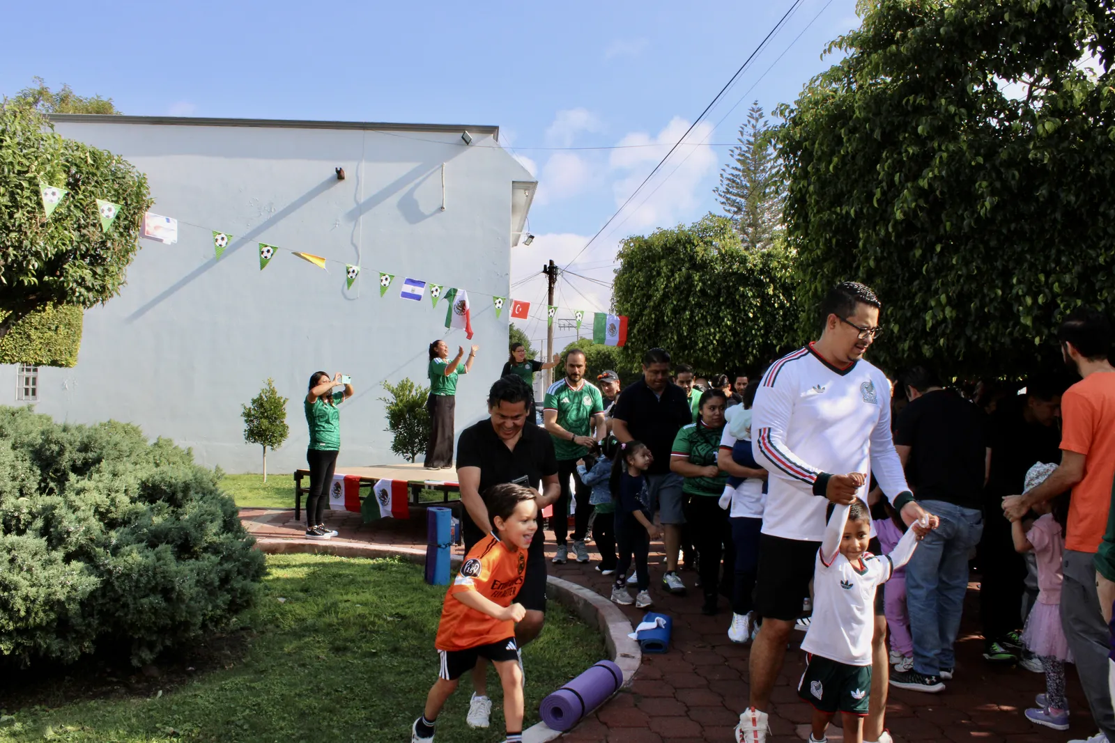 Papás e hijos en las actividades
