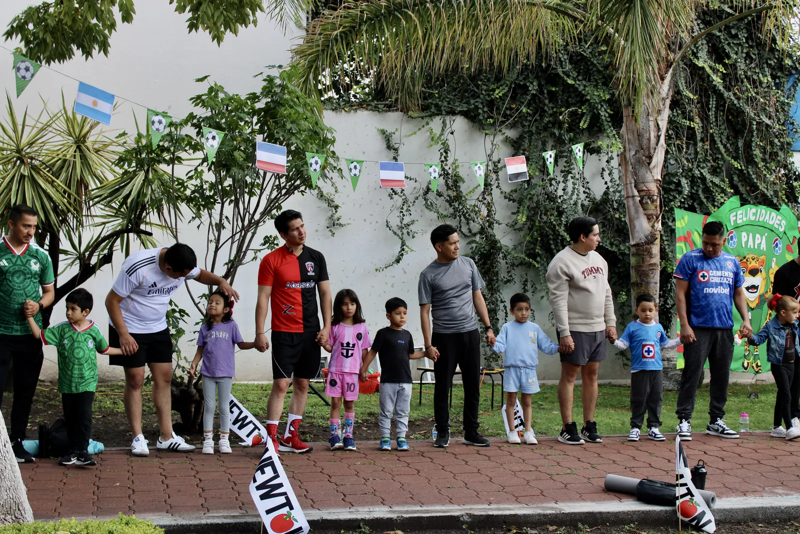Papás e hijos en competencia